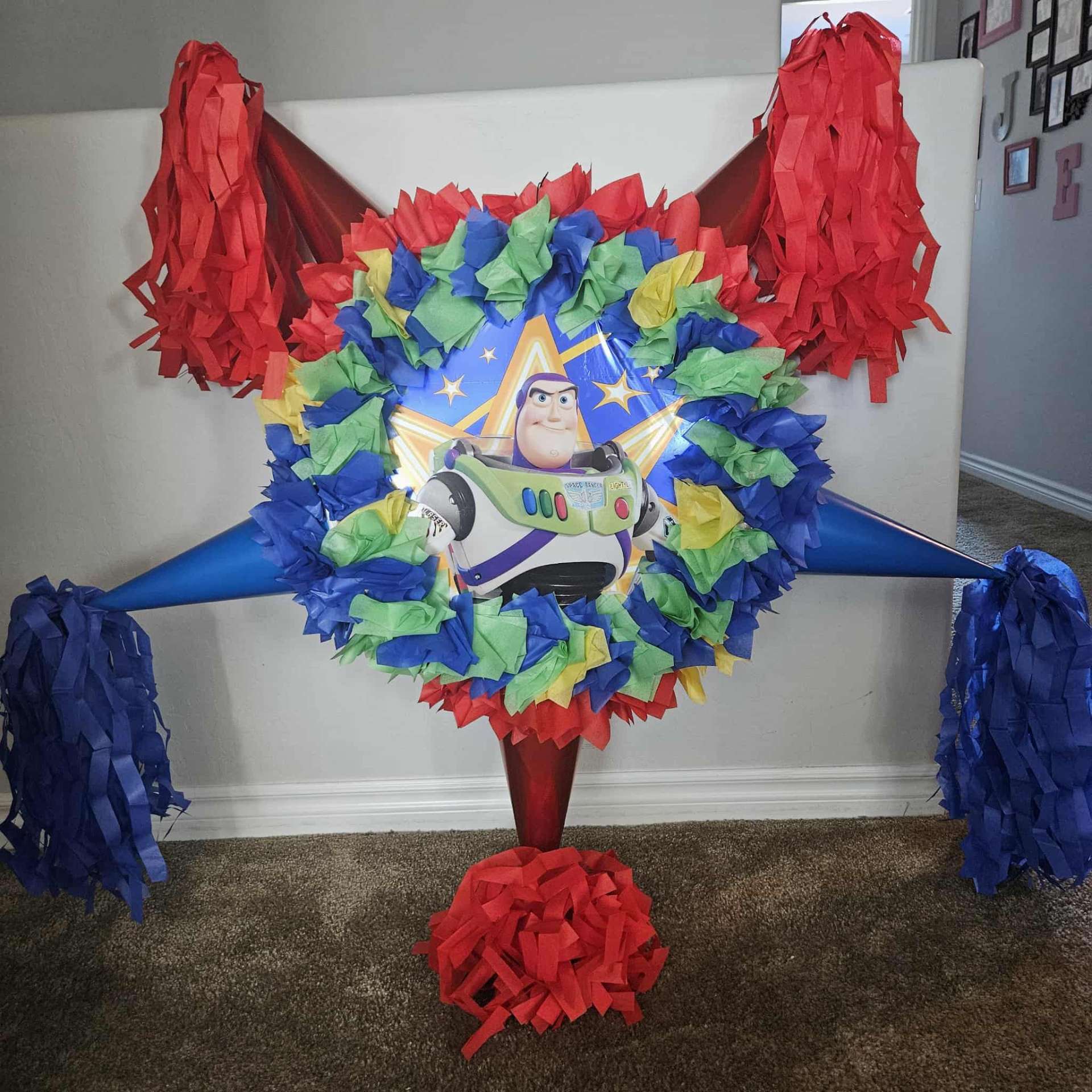 Buzz Lightyear traditional star piñata
