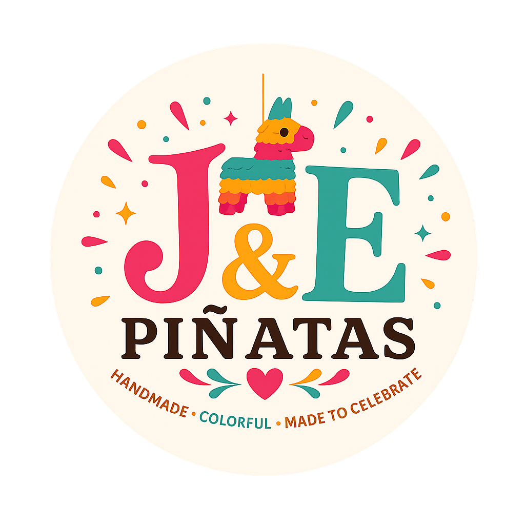 J & E Piñatas logo